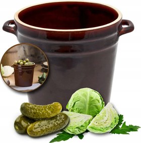 Kerámia Fazék Hordó Kő Savanyú Uborka Káposzta Kerámia 2L
