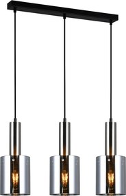 Italux glamour modern függeszték sardo füstös nikkel itxpnd-5581-3-sc+sg