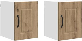 vidaXL Konyhaszekrény 2 pcs Artisan tölgy 30 x 31 x 40 cm Faanyag