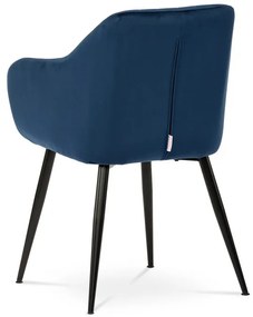 Kék Bársony Étkezőszék. PIKA BLUE4