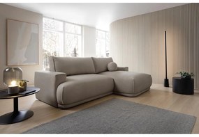 Sarokkanapé Dita mini (J) (szürkés bézs + fekete). 1100328