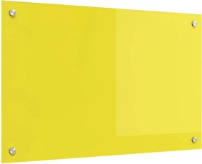 vidaXL Konyhai splashback Sárga 80 x 50 cm edzett üveg