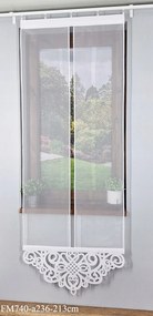 Kész panelfüggöny hosszú erkélyablakhoz FR740 80 213 cm