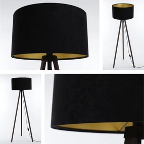 Állólámpa STANDART 1xE27/60W/230V fekete/barna