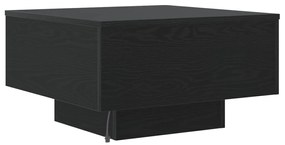 LED világítással rendelkező dohányzóasztal Fekete tölgy 55x55x31 cm