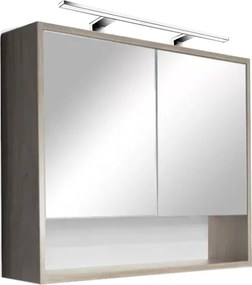 Luna 80 felső tükrös szekrény, Sonoma tölgy