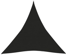 fekete HDPE napvitorla 160 g/m² 4,5 x 4,5 x 4,5 m