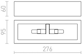 RED - Design Rendl - R10465 - Fali lámpa WIM 2xG9/40W/230