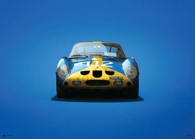 Művészeti nyomat Ferrari 250 GTO - Blue - Targa Florio - 1964, Automobilist