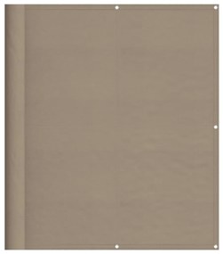 tópszínű 100% oxford poliészter erkélyparaván 120 x 700 cm