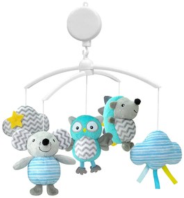 Körhinta a kiságy fölé Baby Mix süni egér bagoly