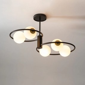 SIGMA LIGHTING 33468 AQUA Mennyezeti Csillár Fehér, Fekete G9 IP20
