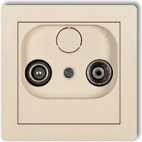 Bézs telefon aljzat 1DGT-1 Deco Karlik