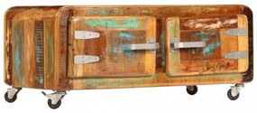 tömör újrahasznosított fa dohányzóasztal 85 x 55 x 40 cm