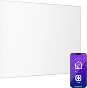 Klarstein Wonderwall 960 Smart, infravörös hősugárzó, 80 x 120 cm, 960 W, heti időzítő, IP24, fehér