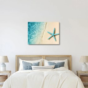 Kép - Tengeri csillag a tengerparton (70x50 cm)