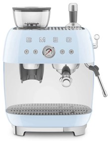 SMEG 50-es évek retro stílusú EGF03 karos kávéfőző kávédarálóval 2 csésze pasztellkék - Smeg