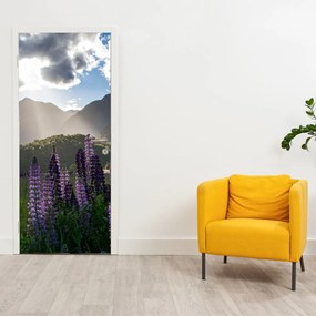 Fotótapéta ajtóra - Csillagfürt díszlete (95x205cm)