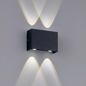 FISCHER&HONSEL 30378 NAIROBI Modern Kültéri Fali Lámpa Fekete LED IP54