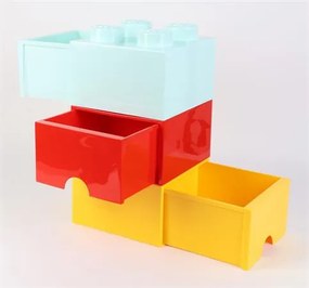 Tárolódoboz, fiókos, LEGO Brick, vízkék (L40051742)