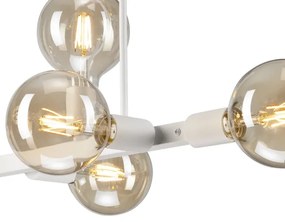 Csillár rúdon ASTRID 8xE27/60W/230V fehér