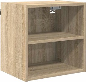 vidaXL Függő szekrény tárolóval Sonoma tölgy 40 x 29,5 x 40 cm Faanyag