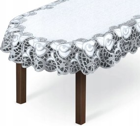 Mg 254241 Abrosz jacquard 100x150 ovális Szürke lengyel