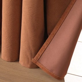 Barna bársony függöny 140x260 cm Olympe – douceur d'intérieur