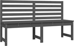 vidaXL szürke tömör fenyőfa kerti pad 157,5 cm