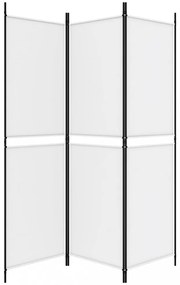 fehér 3 paneles szövetparaván 150x180 cm