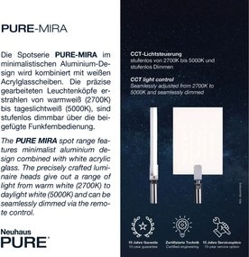 Paul Neuhaus modern spot lámpa pure-mira fekete pln6356-18