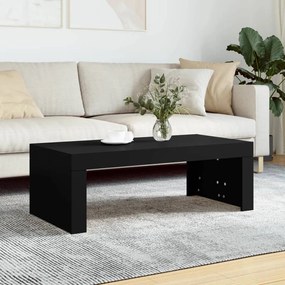 Fekete szerelt fa dohányzóasztal 102 x 50 x 36 cm