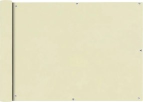 vidaXL 75x400 cm krém Oxfrod szövetű erkély ablak sötétítő
