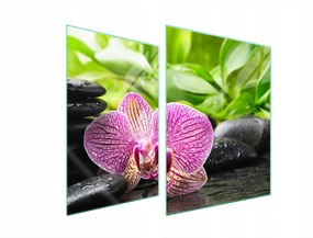 Üveg Tűzhelyvédő Főzőlap 70x52 Orchidea Edzett Üveg