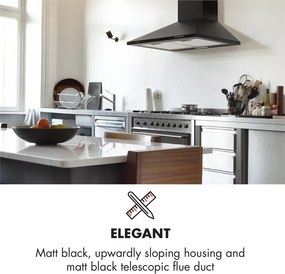 Klarstein Zugspitze 60, páraelszívó, falra szerelhető, 65 W, 310 m³/ó, LED