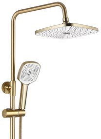 Rea Argus, zuhanygarnitúra esővel és kézi zuhanyfejjel, arany matt, REA-P7841