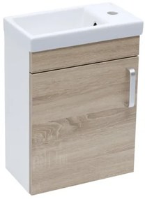 Naturel Vario Dekor Fürdőszobaszekrény mosdóval 40x50x22 cm bardolino tölgy matt VARIO240BIDB