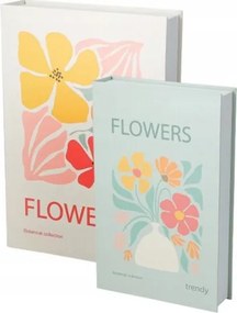 Floral Design 2 db-os dekoratív tárolódoboz szett