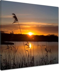 Vászonkép 60x60 Nyugat a tóparton