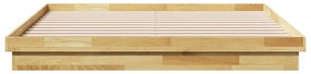 ágykeret matrac nélkül 180x200 cm tömör fa tölgyfa