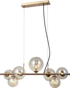 Italux modern függeszték canello borostyán mézédes sárgaréz itxpnd-406007-7-hbr