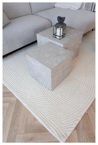 Krémszínű kézi szövésű gyapjú szőnyeg 200x300 cm Pune – House Nordic