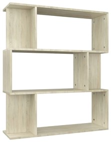 vidaXL sonoma tölgy forgácslap könyvszekrény/térelválasztó 80x24x96 cm