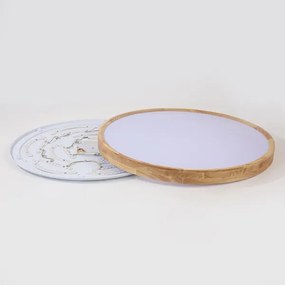 Brilagi - Dimmelhető LED lámpatest WOODROUND LED/70W/230V 3000-6000K Ø 80 cm + távirányító