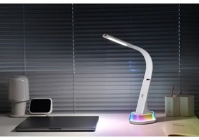 Immax 08974L - CORELLA LED RGB asztali lámpa, 7W, 12 cm, fehér, dimmelhető