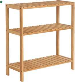Bambusz polc fürdőszobába, konyhába, 3 szintes 59x26x66cm