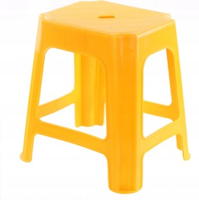 Zsámoly szék lábtartó ülőfelület 41x43x34 cm kompakt 110 kg-ig sárga