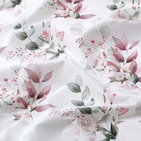 Goldea pamut drapéria deluxe - zsenge rózsák 140x160 cm