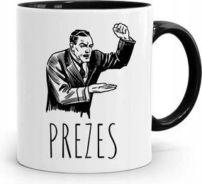 Elnök-vezérigazgatónak Fekete Ajándék Bögre fényképes nyomtatással