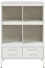 fehér acél magasszekrény 68 x 39 x 101,5 cm
